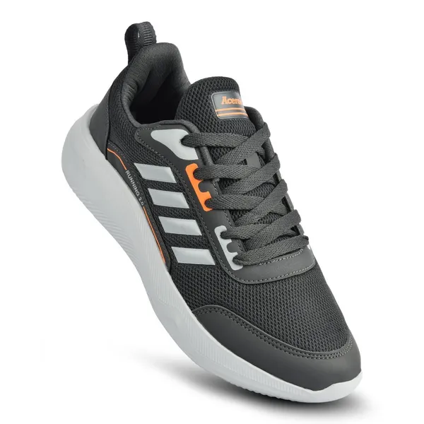 Dark_Grey_And_Orange_Air_Mesh_With_Rexine_Casual_Shoes_For_Men