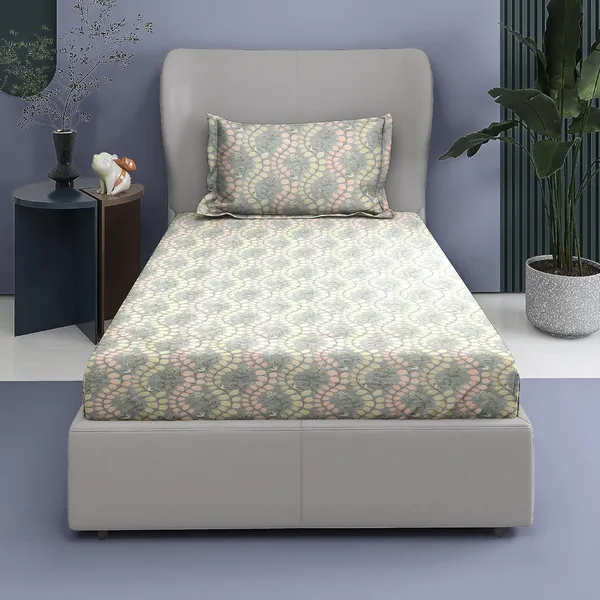 Grey_And_Peach_Premium_&_Elegant_Cotton_Rich_Bedsheet_Single_Bed