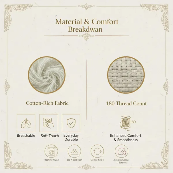 Grey_And_Peach_Premium_&_Elegant_Cotton_Single_Bedsheet