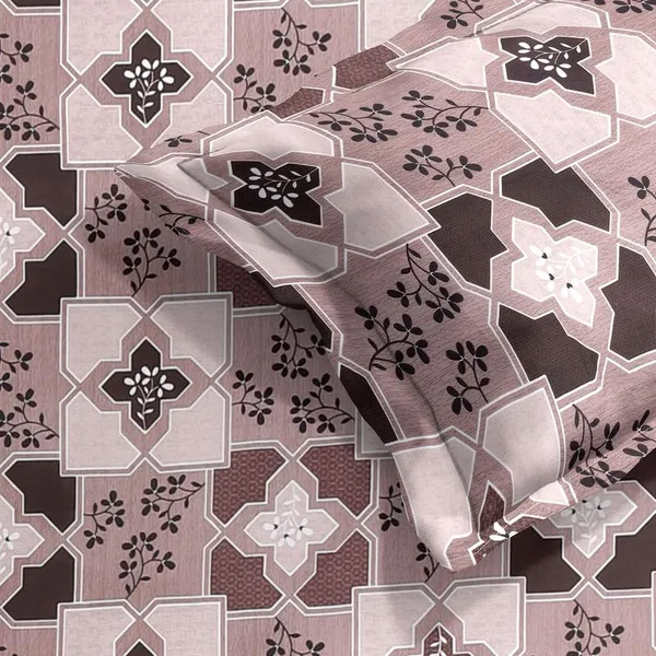 Multicolor_Micro_Satin_Bedsheet_with_Pillow_Covers