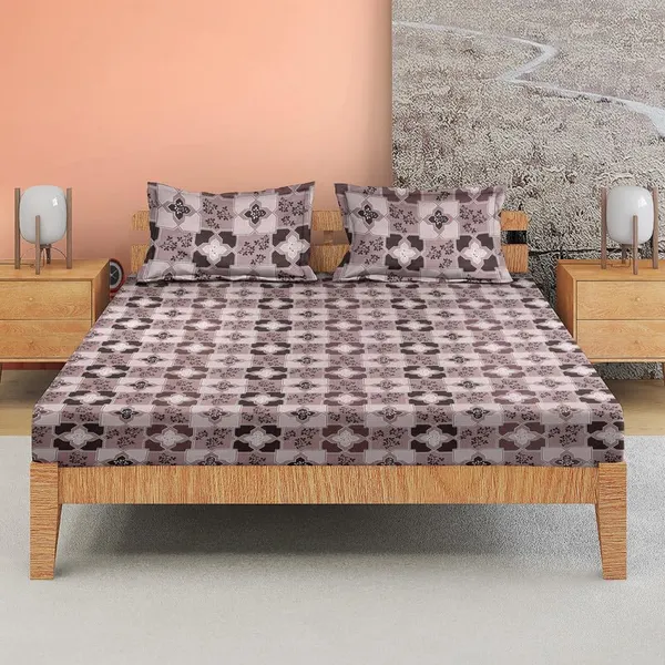 Multicolor_Micro_Satin_Bedsheet_with_Pillow_Covers