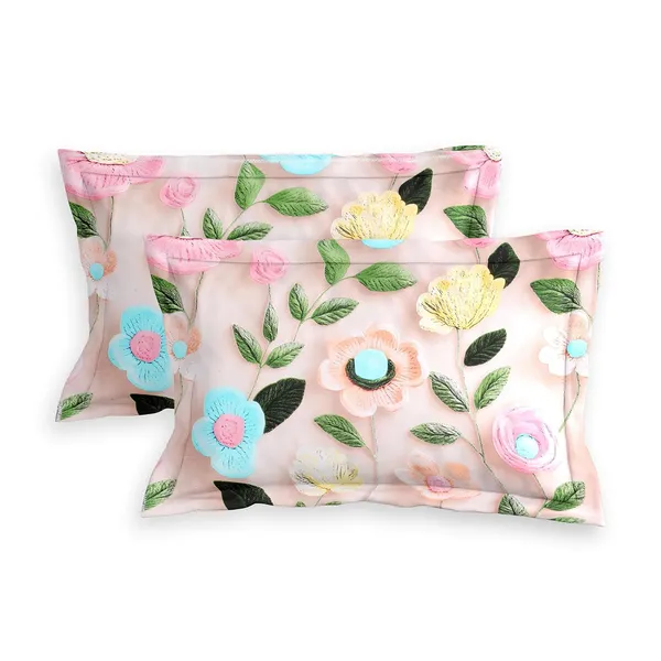Multicolor_Microfiber_Double_Bedsheet_with_Pillow_Covers
