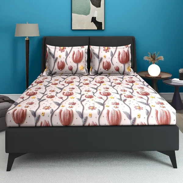 Multicolor_Premium_&_Elegant_Microfiber_Double_Bed_Bedsheet_with_Pillow_Covers