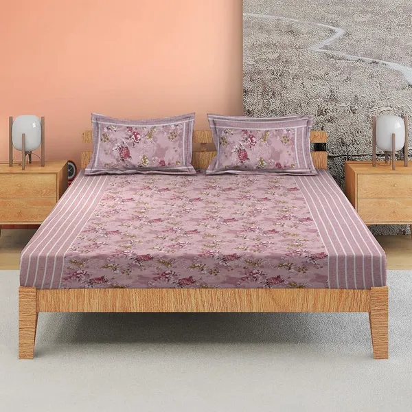 Pink_Cotton_Bedsheet_with_Pillow_Covers