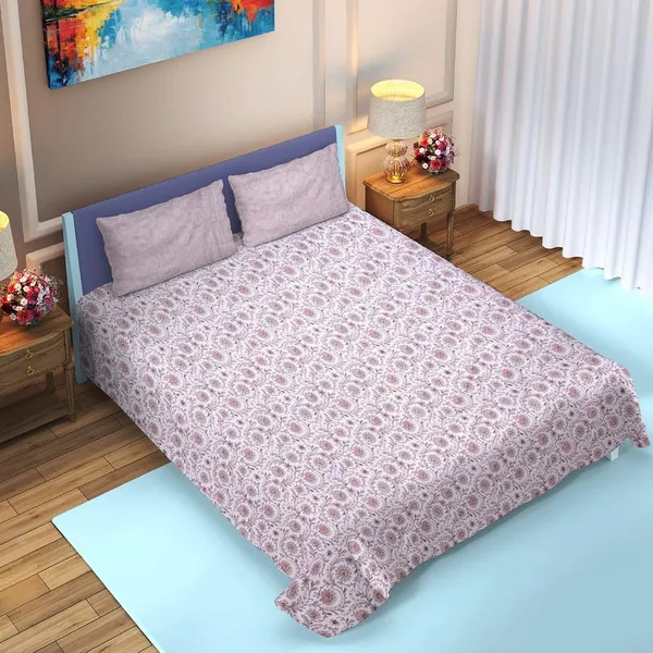 Pink_Printed_Bedsheet_with_Pillow_Cover
