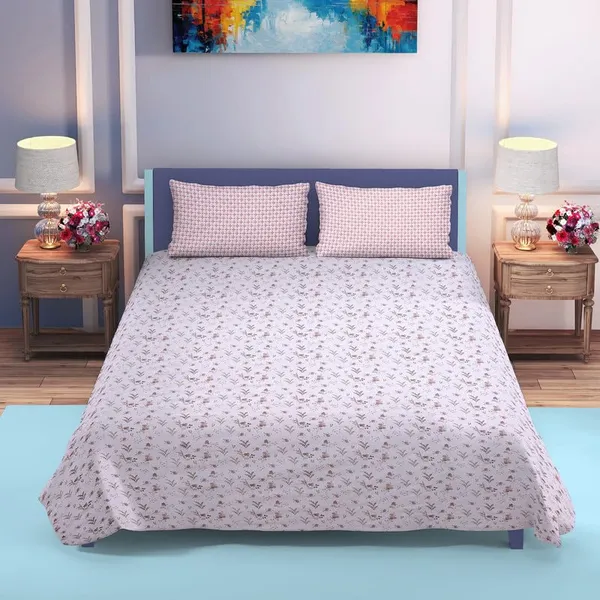Pink_Printed_Bedsheet_with_Pillow_Cover