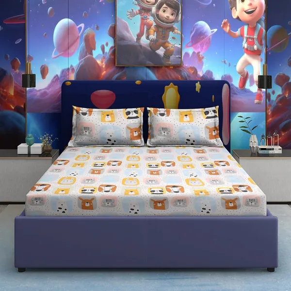 Multicolor_Micro_Satin_Double_Bedsheet_with_Pillow_Covers