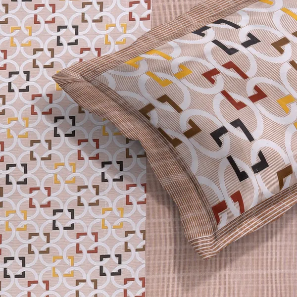 Brown_And_White_Cotton_240_Tc_Printed_King_Soft_&_Durable_Floral_Elegant_Modern_Bedsheet_With_Pillow_Covers