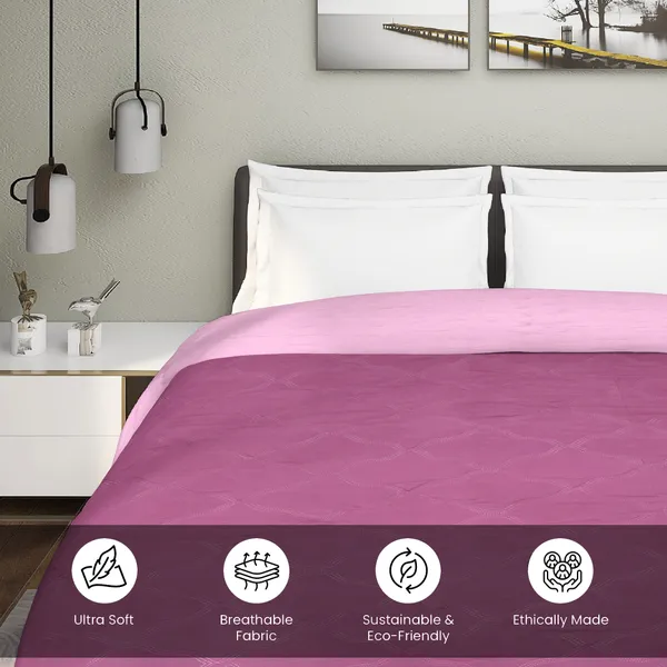 Violet_Micro_Satin_Twill_180_Tc_Double_Floral_Blossom_Print_With_Soft_Fade_Resistant_Microfiber_Fabric_Bedsheet_With_Pillow_Covers