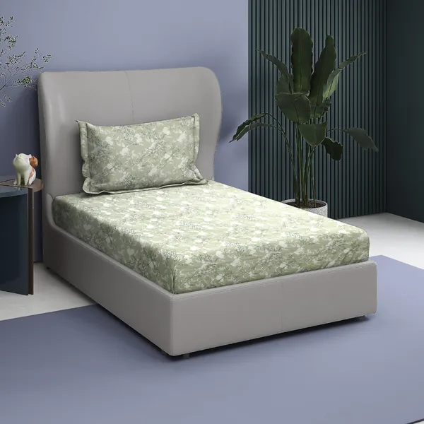 Green_181_Tc_Poly_Cotton_Single_Soft_&_Breathable_Bedding_With_Durable_Bedsheet_With_Pillow_Covers