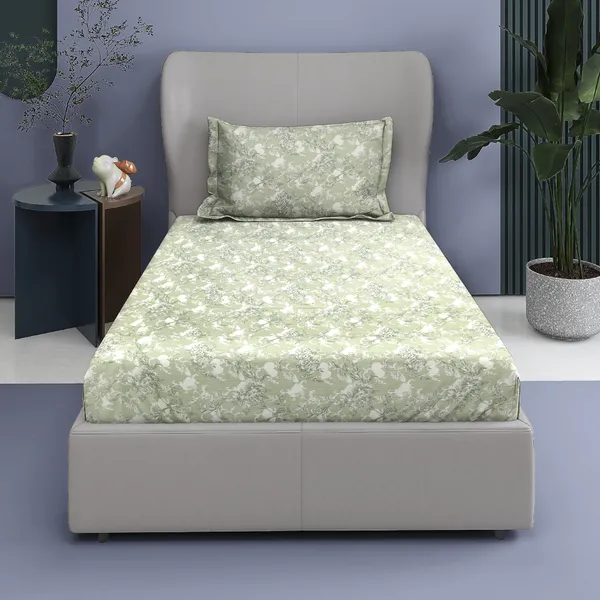 Green_181_Tc_Poly_Cotton_Single_Soft_&_Breathable_Bedding_With_Durable_Bedsheet_With_Pillow_Covers