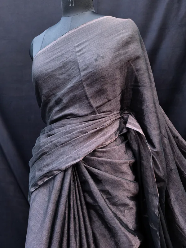 Metallic_Black_Metallic_Cotton_Tissue_Handloom_Saree_For_Women