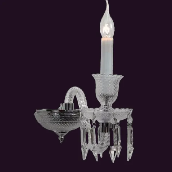 Chrome_Clear_Candle_Arm_Wall_Light_Default_Title