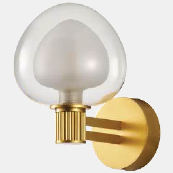 Brownushed_Gold_Frost_Clear_Modern_Wall_Light_Default_Title