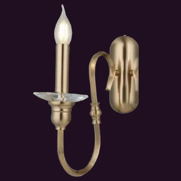 Brownass_Gold_Clear_Candle_Arm_Wall_Light_Default_Title