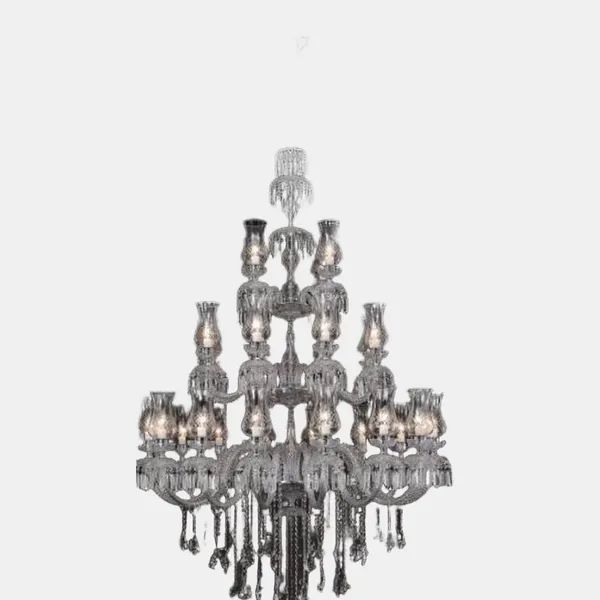 8_4xe14_Chrome_Clear_Double_Height_Chandelier_Default_Title