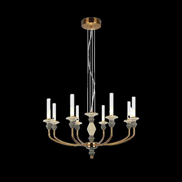 Brownass_Grey_Beige_Candle_Arm_Chandeliers_Default_Title