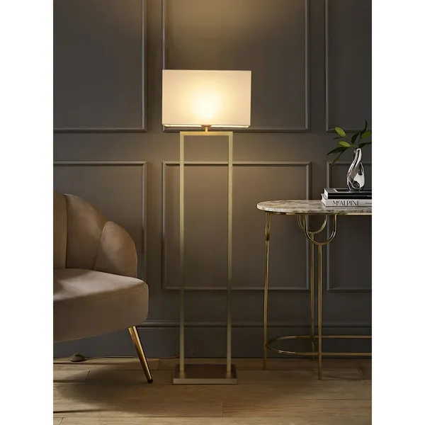 F_Antique_Brownass_Metal_FaBrownic_Shade_Modern_Floor_Lamp_Default_Title