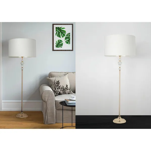 F_French_Gold_Metal_Crystals_FaBrownic_Shade_Modern_Floor_Lamp_Default_Title