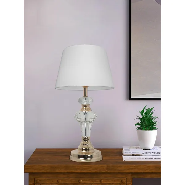 Antique_Brownass_Metal_FaBrownic_Shade_Modern_Table_Lamp_Default_Title