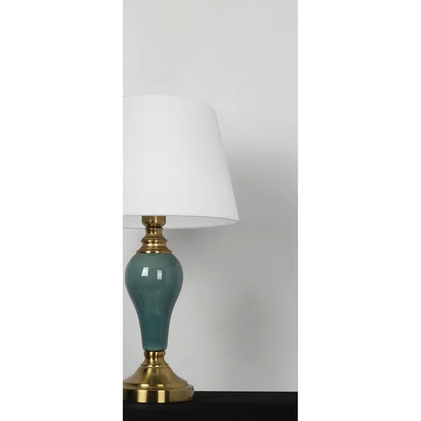 Antique_Brownass_Ceramic_Metal_FaBrownic_Shade_Modern_Table_Lamp_Default_Title