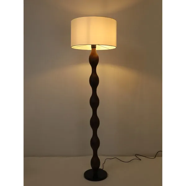 Black_Dark_Wood_Metal_FaBrownic_Shade_Wooden_Floor_Lamp_Default_Title