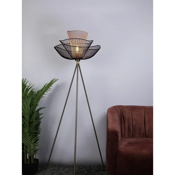 Antique_Brownass_Black_Gold_Metal_Modern_Floor_Lamp_Default_Title