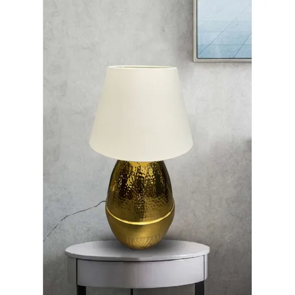 Antique_Brownass_Metal_FaBrownic_Shade_Modern_Table_Lamp_Default_Title