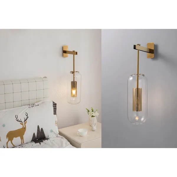 Antique_Brownass_Metal_Amber_Glass_Modern_Wall_Light_Default_Title
