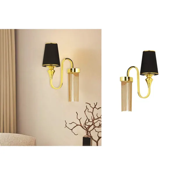 Antique_Brownass_Metal_FaBrownic_Shade_Modern_Wall_Light_Default_Title