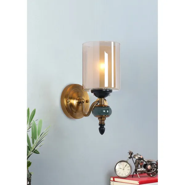 Antique_Brownass_Metal_Glass_Stone_Modern_Wall_Light_Default_Title