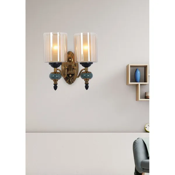 Antique_Brownass_Metal_Glass_Stone_Modern_Wall_Light_Default_Title