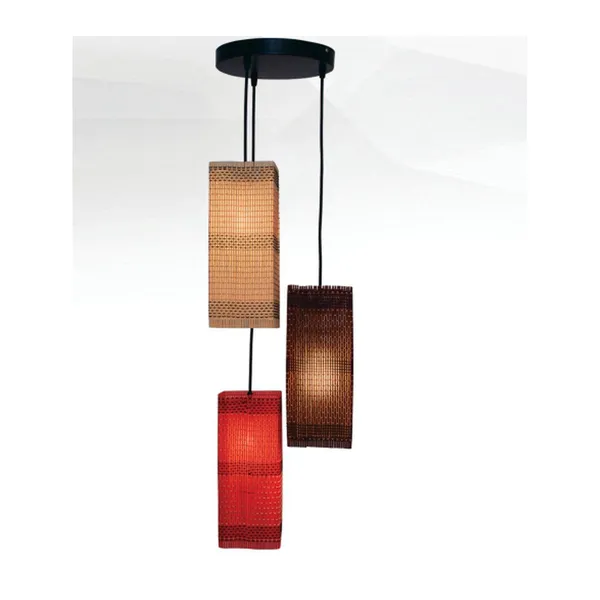 Brownown_Red_Cream_Metal_Bamboo_Matt_Jute_Fiber_Hanging_Light_Default_Title