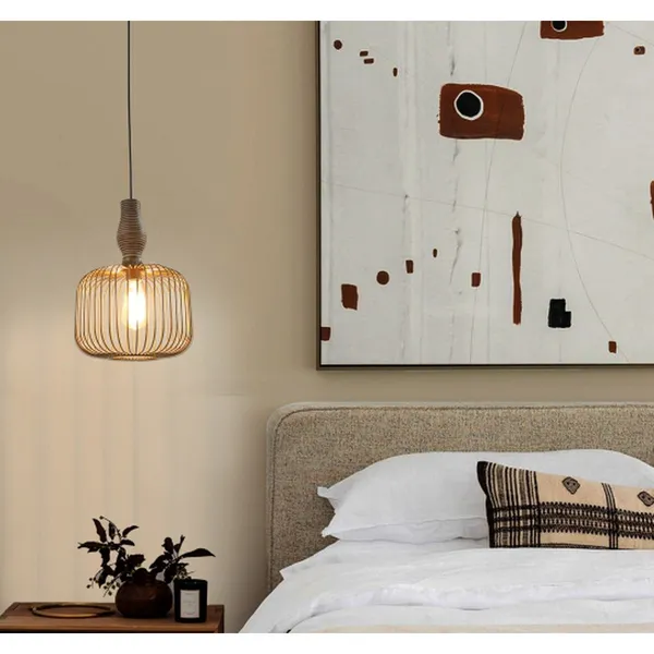 Matt_Gold_Brownown_White_Metal_Wood_Wooden_Hanging_Light_Default_Title