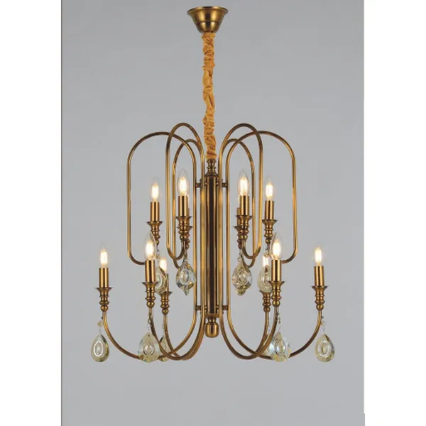 Antique_Brownass_Metal_Crystals_Candle_Arm_Chandelier_Default_Title