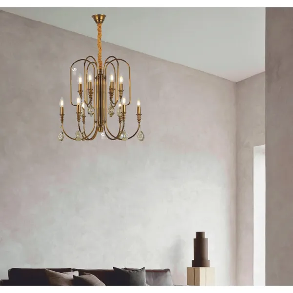 Antique_Brownass_Metal_Crystals_Candle_Arm_Chandelier_Default_Title
