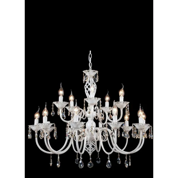 White_Gold_Metal_Crystals_Candle_Arm_Chandelier_Default_Title
