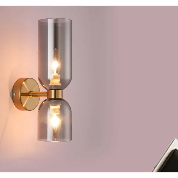Sm_Antique_Brownass_Metal_Smoke_Glass_Modern_Wall_Light_Default_Title