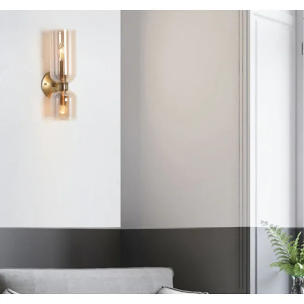 Antique_Brownass_Metal_Amber_Glass_Modern_Wall_Light_Default_Title