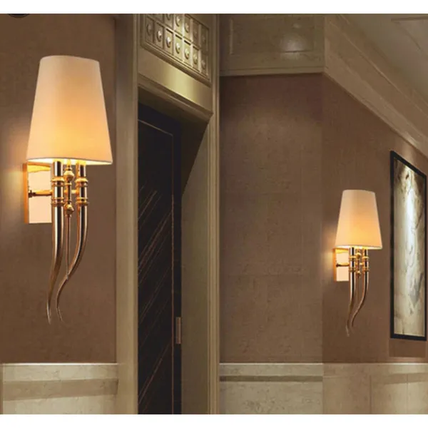 French_Gold_Metal_FaBrownic_Shade_Cloth_Shade_Wall_Light_Default_Title