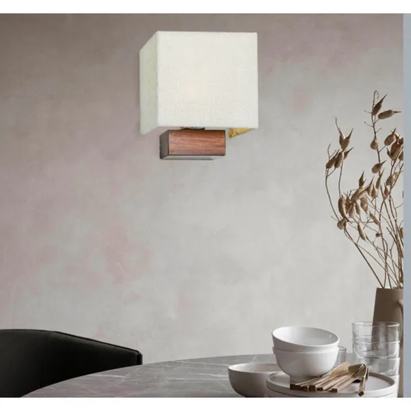 Walnut_Brownown_Metal_Wood_FaBrownic_Shade_Led_Wall_Light_Default_Title