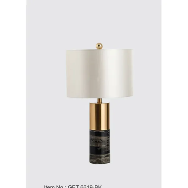 Black_Marble_Antique_Brownass_Metal_FaBrownic_Shade_Led_Table_Lamp_Default_Title