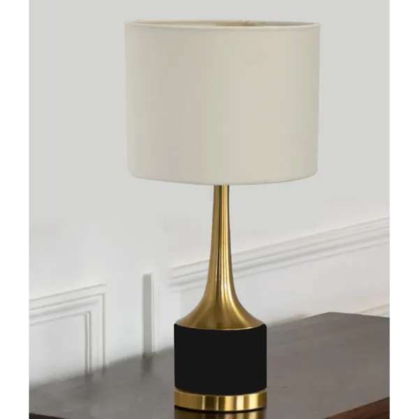 Antique_Brownass_Black_Marble_Finish_Metal_FaBrownic_Shade_Cloth_Shading_Table_Lamp_Default_Title