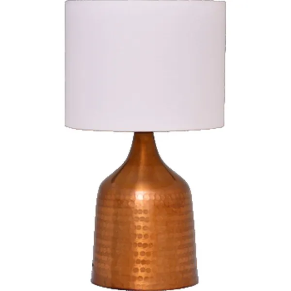 Antique_Copper_Metal_FaBrownic_Shade_Cloth_Shading_Table_Lamp_Default_Title