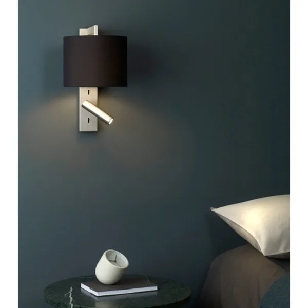 Chrome_Metal_FaBrownic_Shade_Modern_Wall_Light_Default_Title