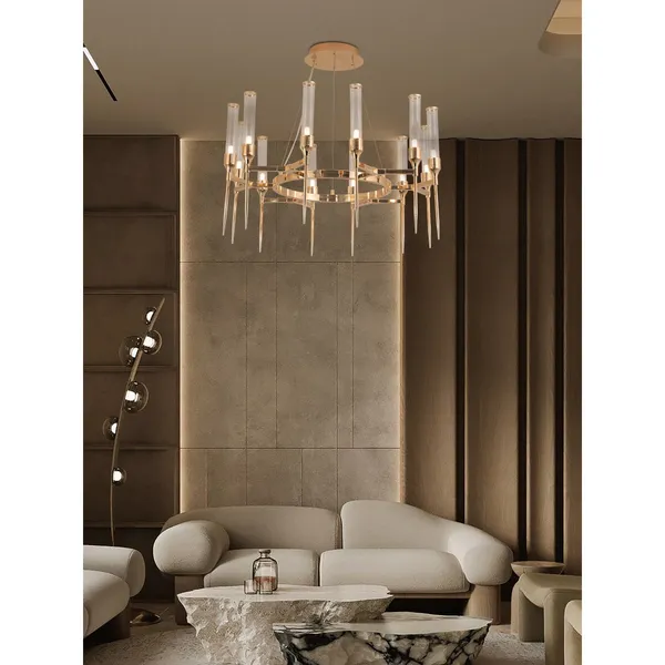 Gold_Metal_Glass_Led_Chandelier_Default_Title