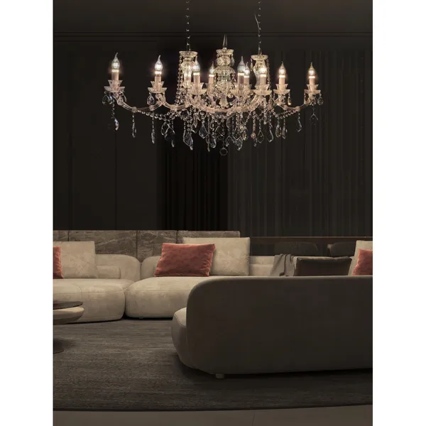 White_Metal_Crystals_Candle_Arm_Chandelier_Default_Title
