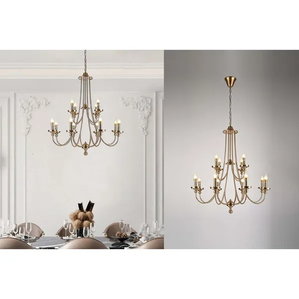 Antique_Brownass_Metal_Candle_Arm_Chandelier_Default_Title