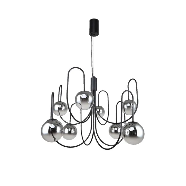 Black_Metal_Glass_Ball_Chandelier_Default_Title