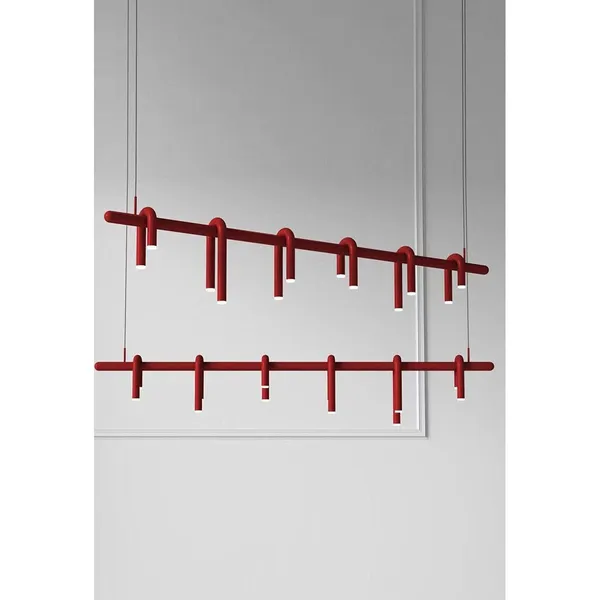Maroon_Red_Metal_Acrylic_Led_Chandelier_Default_Title